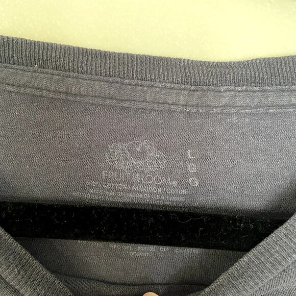 Sips tea meme embroidered shirt -Repurposed tee- Unisex Large - Picture 3 of 5